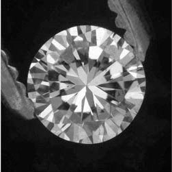 Recycled modern-cut diamond