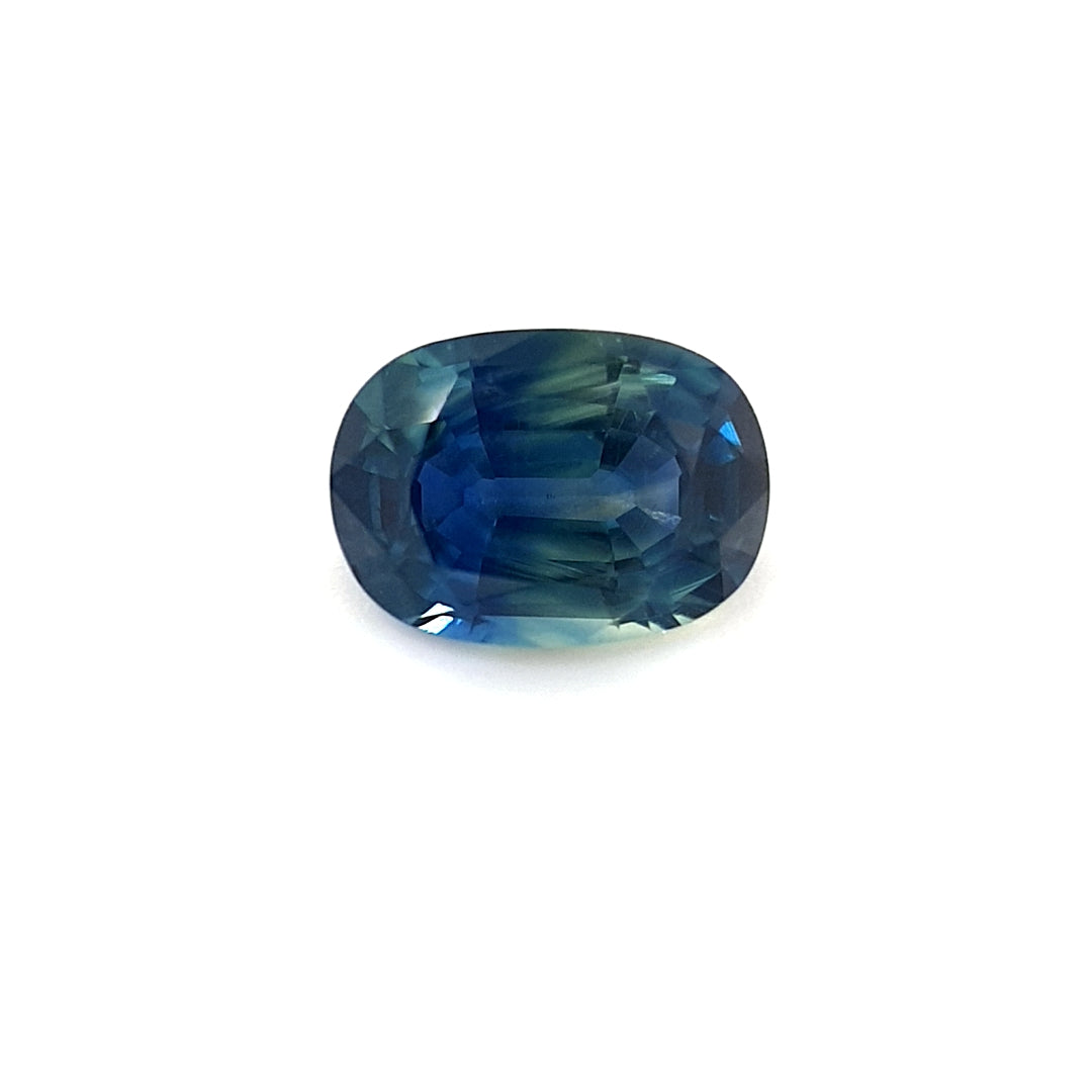 Australian Sapphire, Parti, Blue, Teal Oval