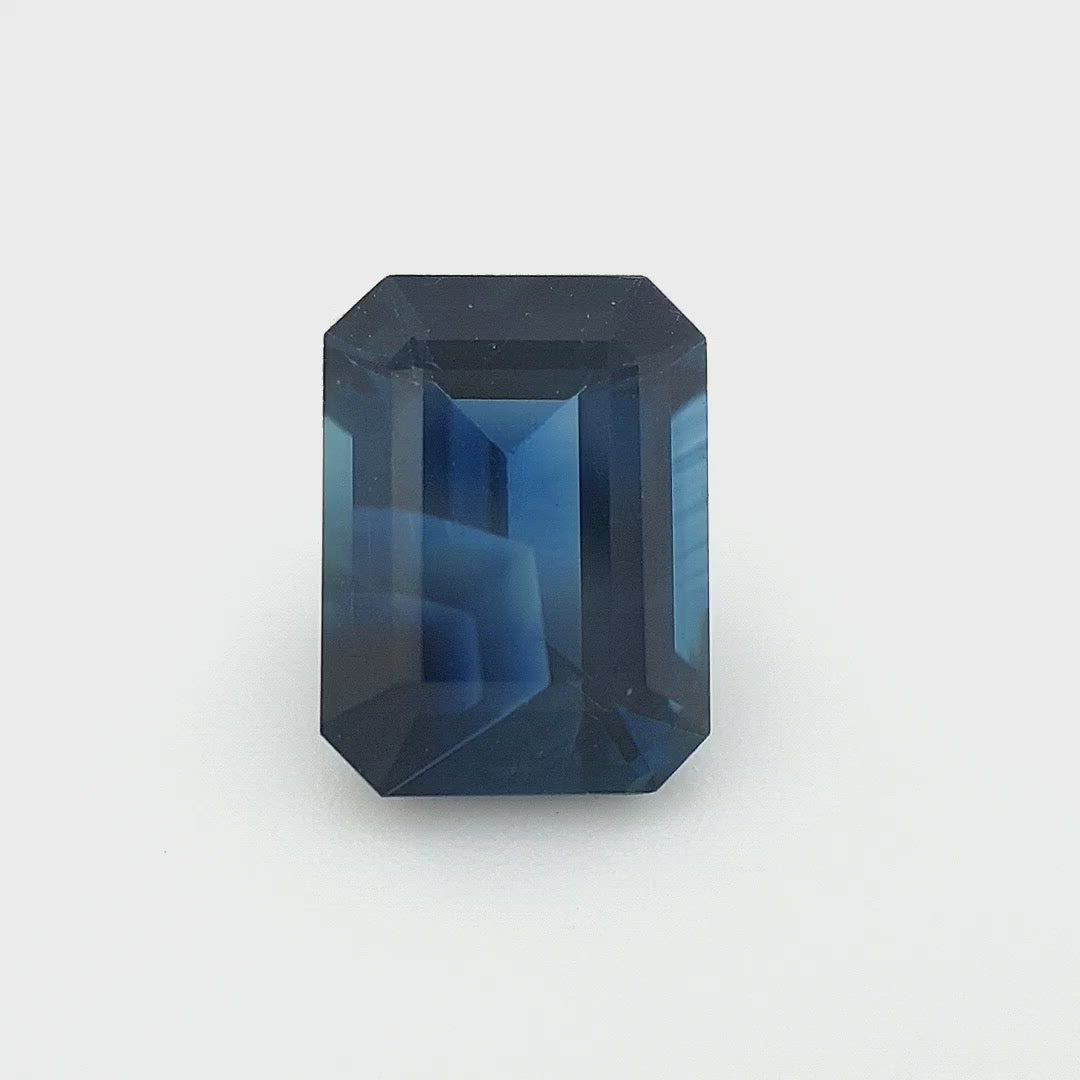 1.74ct Australian Sapphire, Blue - Emerald cut