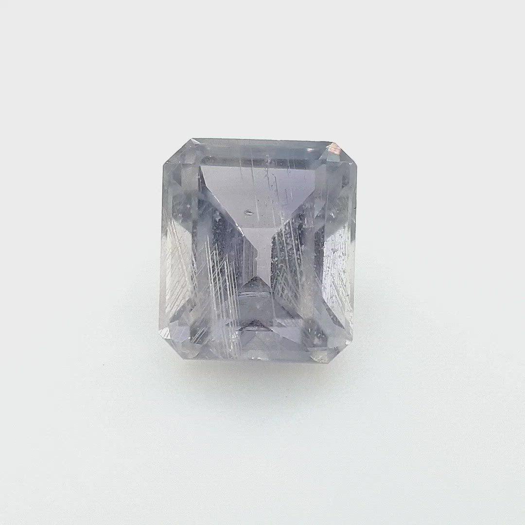 2.16ct Ceylon Sapphire, Violet, Purple - Emerald cut