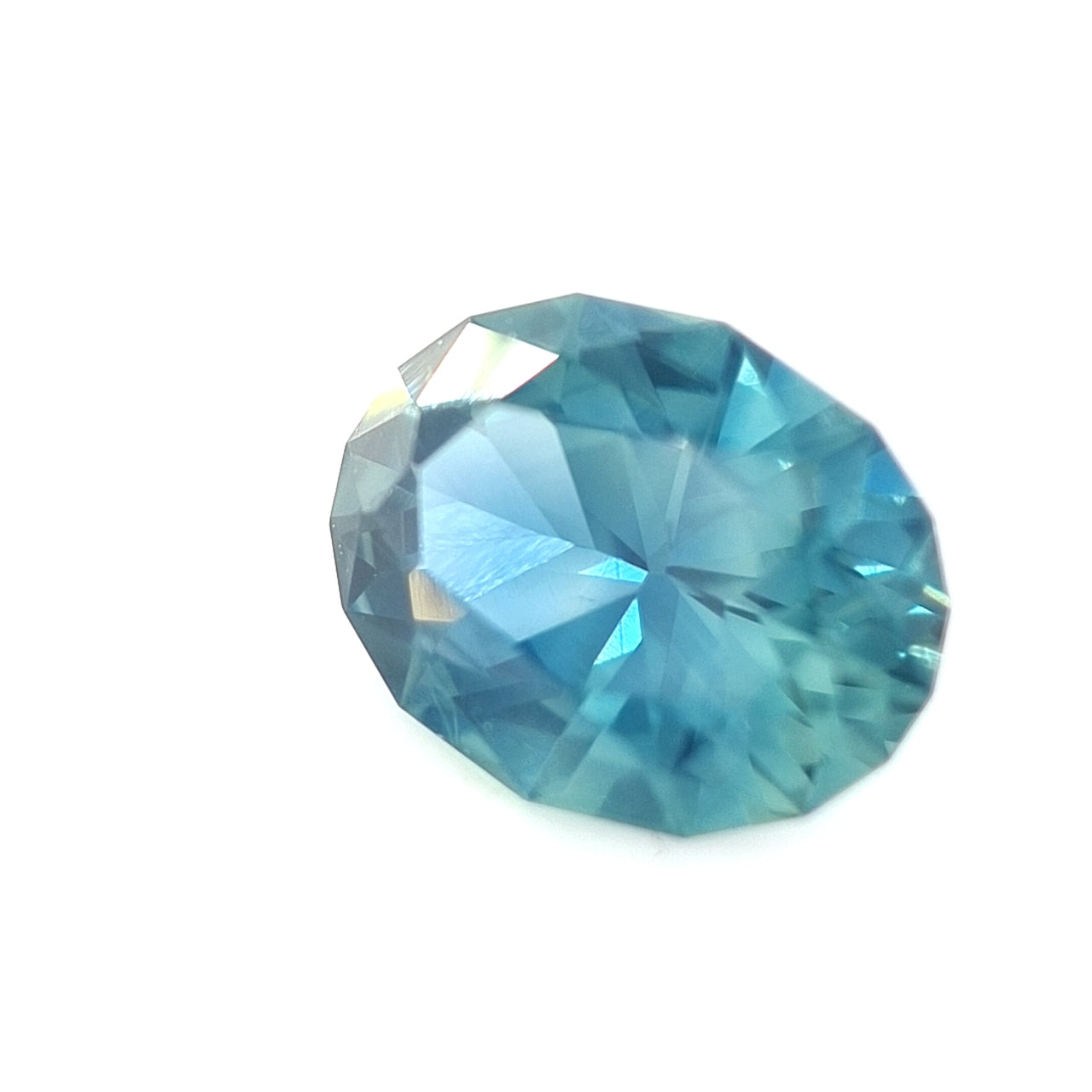 1.45ct Nigerian Sapphire, Teal-Aqua Blue - Oval