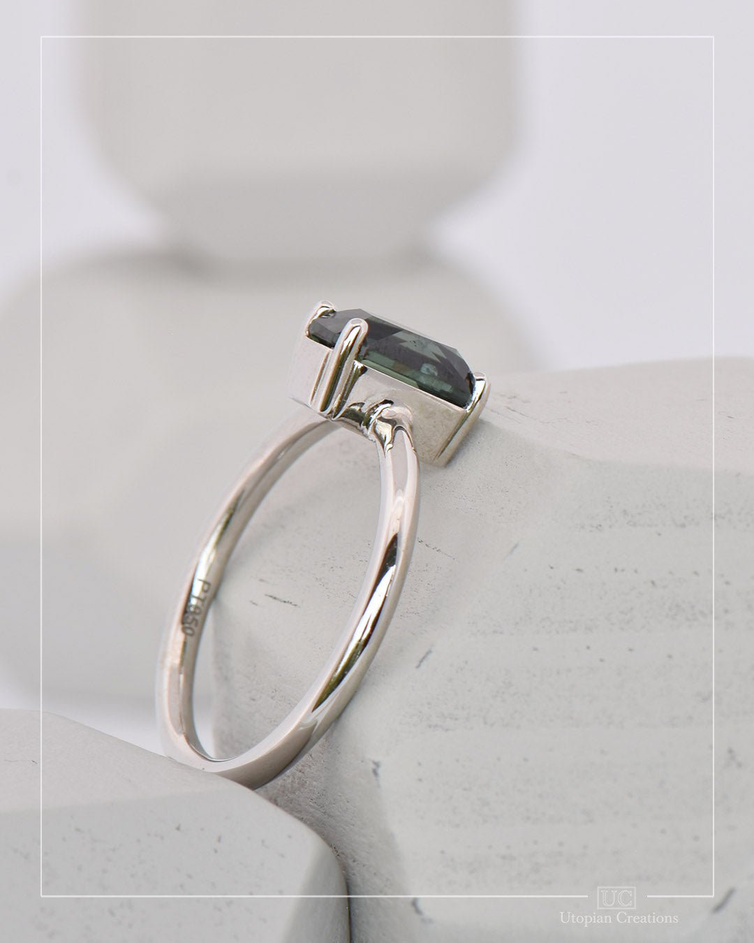 Salix Teal Sapphire Ring