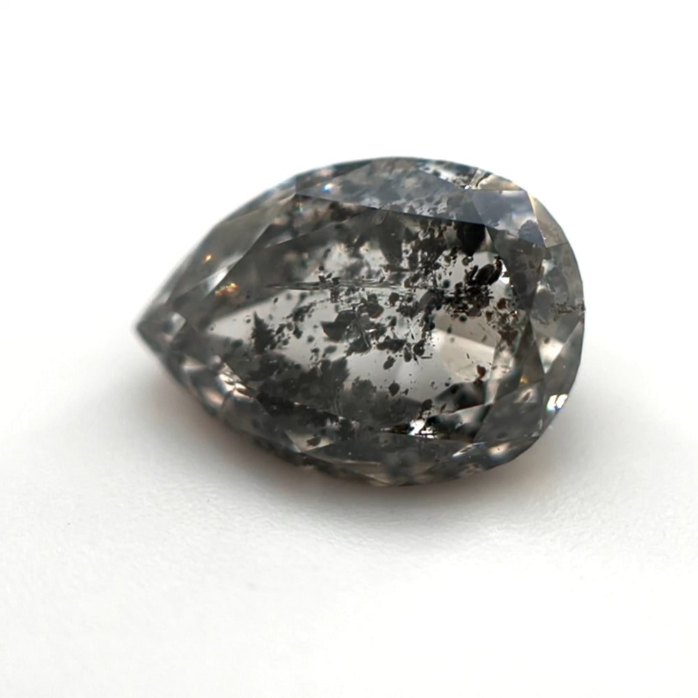 1.10ct Salt & Pepper - Pear cut