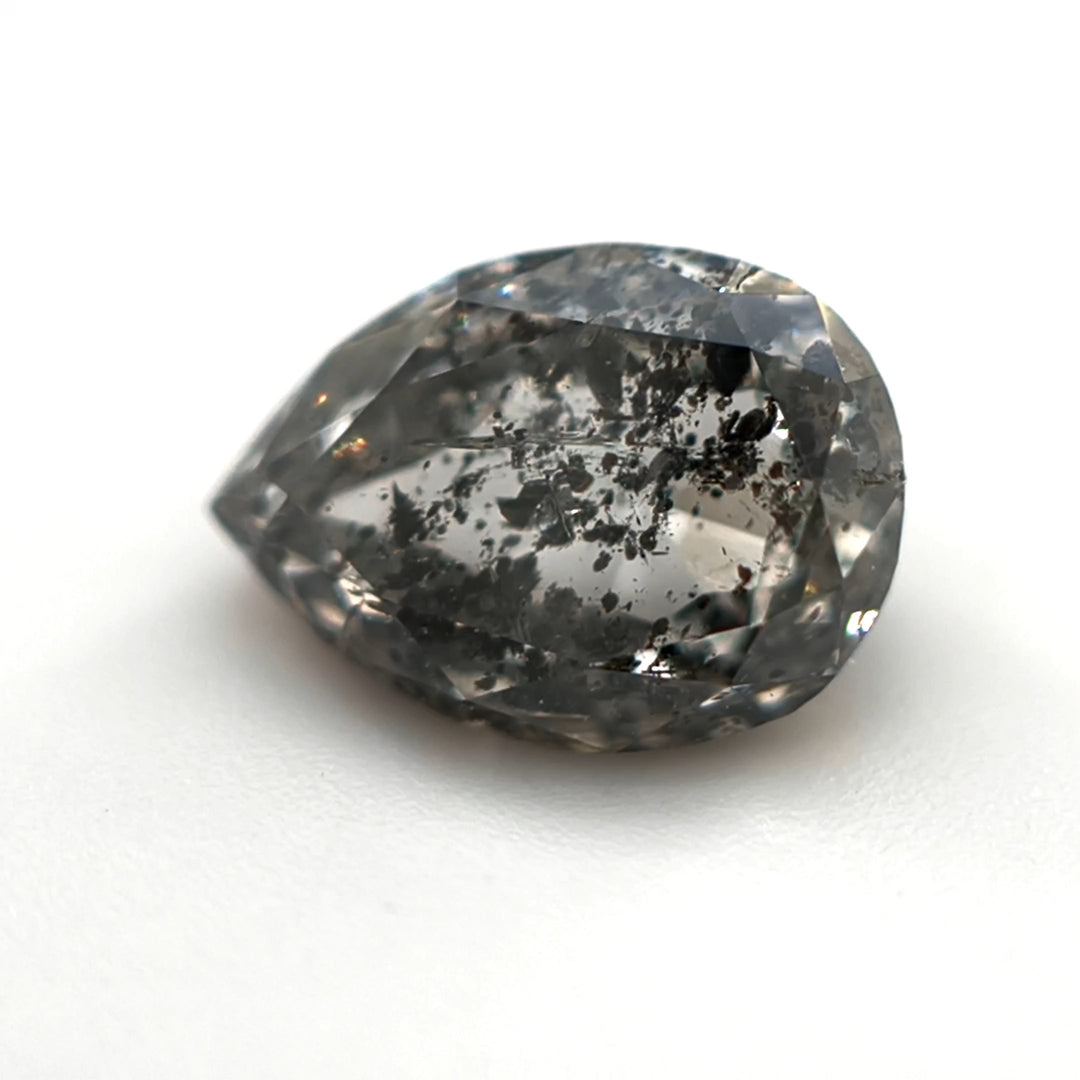 1.10ct Salt &amp; Pepper - Pear cut