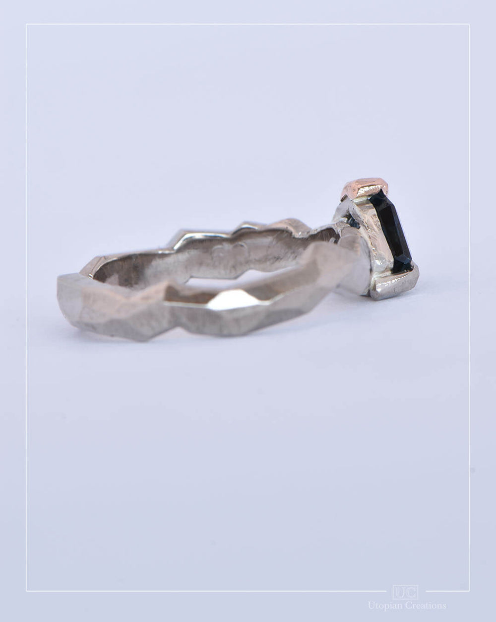 Sigrid Solitaire - Australian Blue Sapphire - Shield