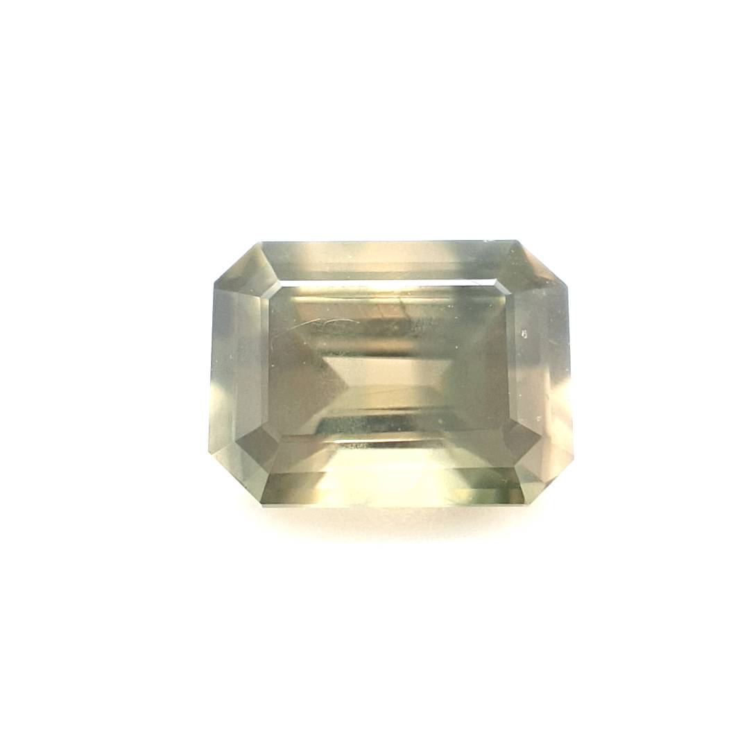 1.57ct Australian Sapphire, Straw Yellow - Emerald Cut