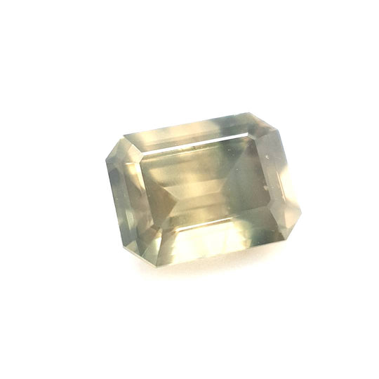 1.57ct Australian Sapphire, Straw Yellow - Emerald Cut