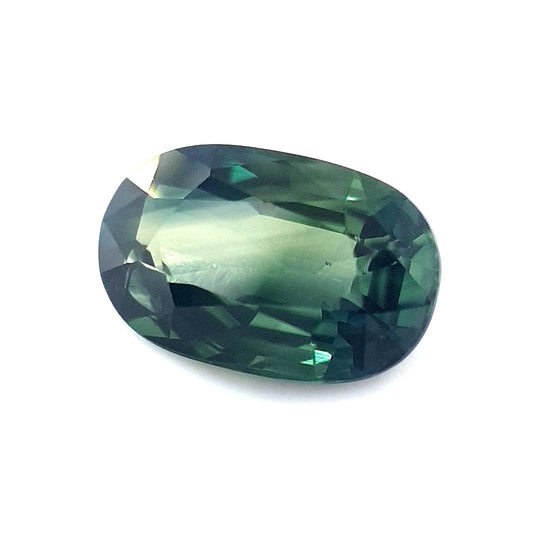 1.32ct Australian Sapphire, Parti, Blue, Yellow, Teal - Oval