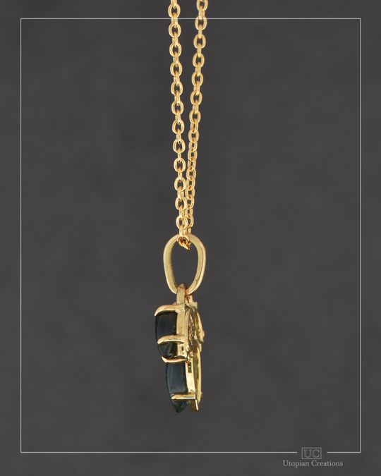 Arber Necklace - 18k Yellow Gold, Australian Sapphire