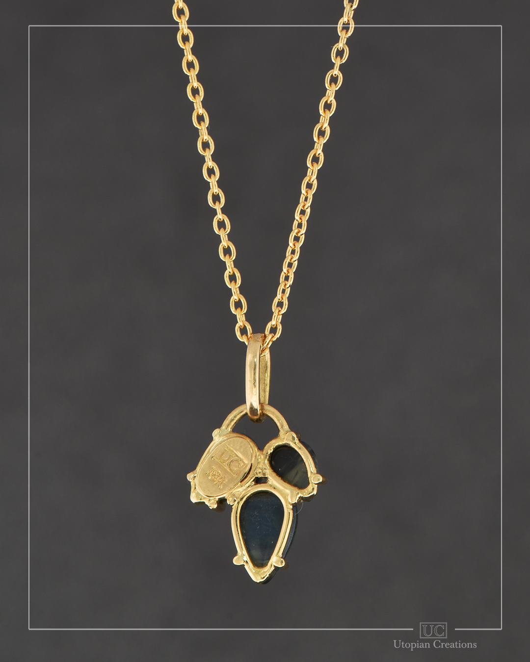 Arber Necklace - 18k Yellow Gold, Australian Sapphire