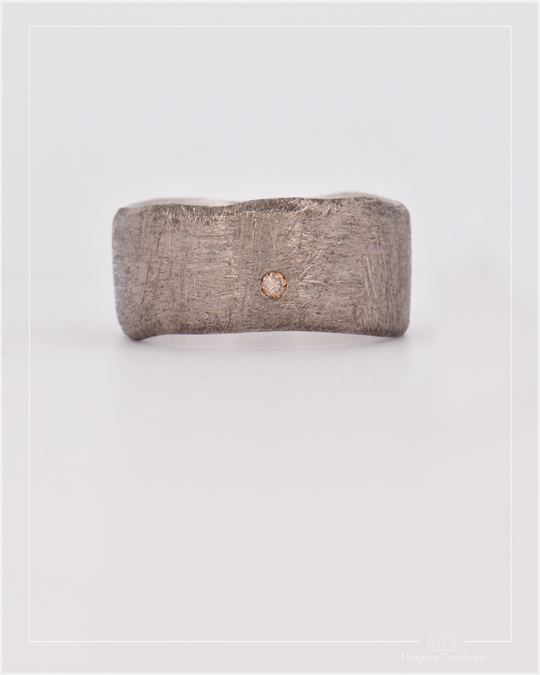 Elemental Ring - Argyle Champagne Diamond, White Gold