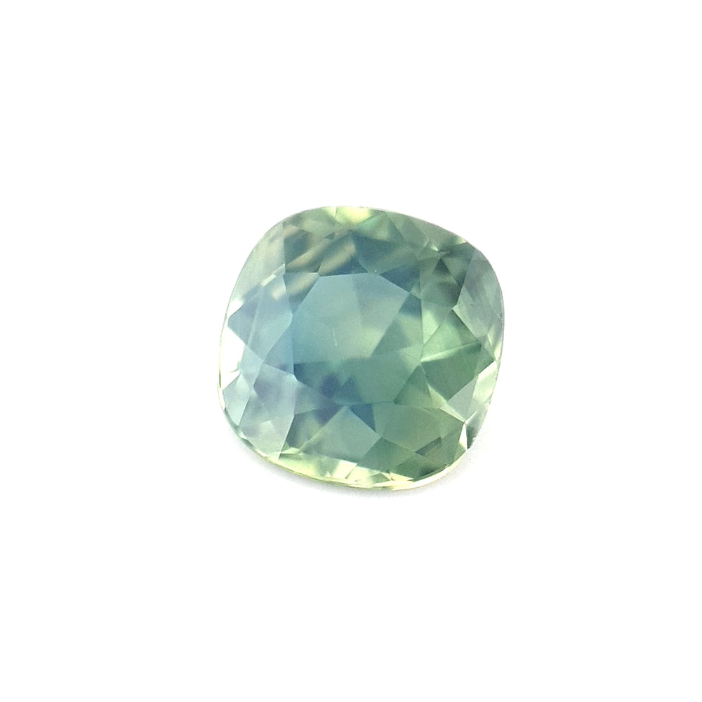 0.89ct Australian Sapphire, Green Teal - Cushion