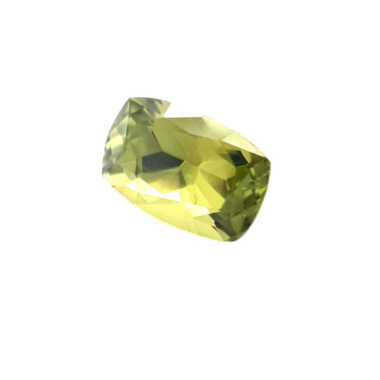 1.11ct Australian Sapphire, Green, colour change to chartreuse  - Long Cushion Cut
