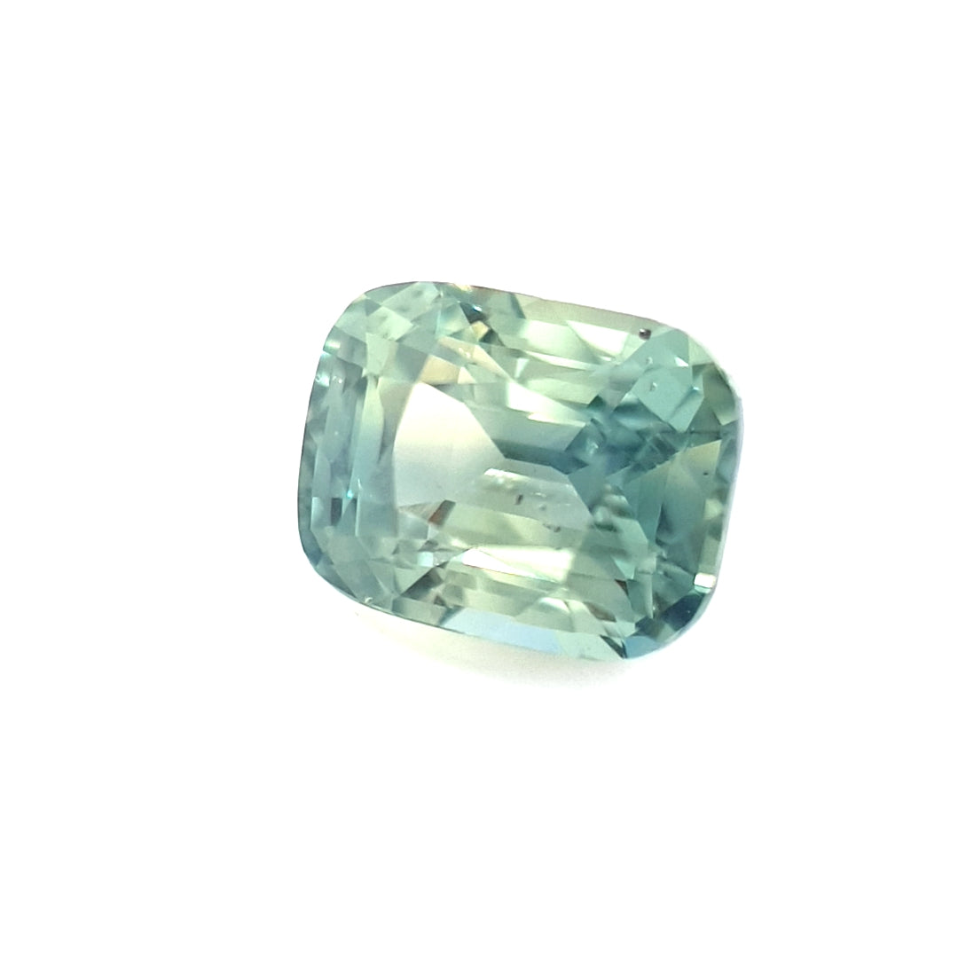 2.09ct Australian Sapphire, Green Teal - Cushion