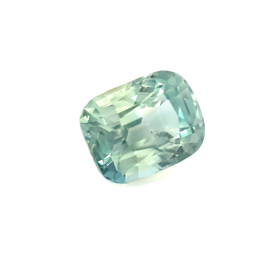 2.09ct Australian Sapphire, Green Teal - Cushion