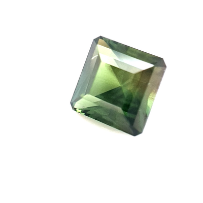 1.63ct Australian Sapphire, Green  - Square emerald cut