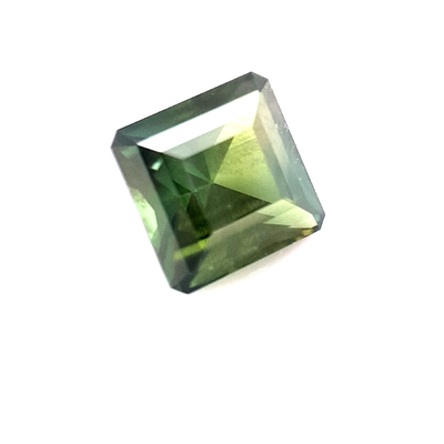 1.63ct Australian Sapphire, Green  - Square emerald cut