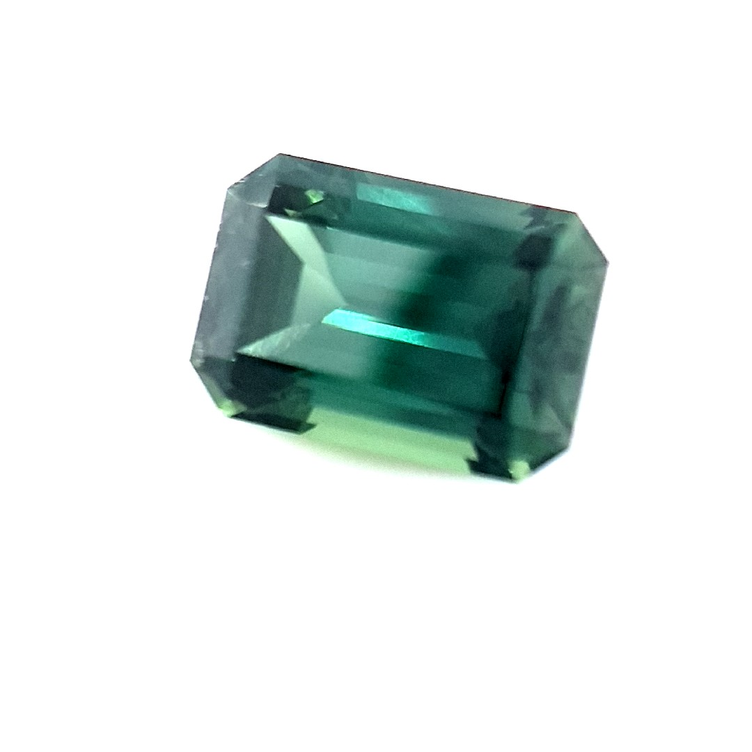 1.90ct Australian Sapphire, Teal  - Emerald Cut