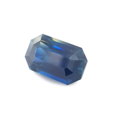 2.08ct Australian Sapphire, Parti, Blue, Yellow - Emerald Cut