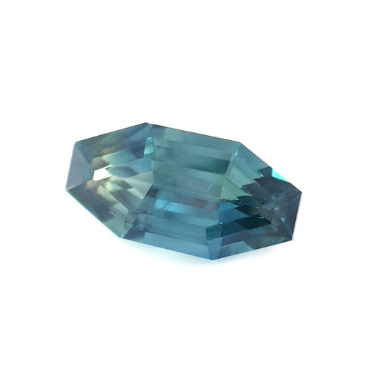 1.28ct Australian Sapphire, Blue, Teal - Octagon