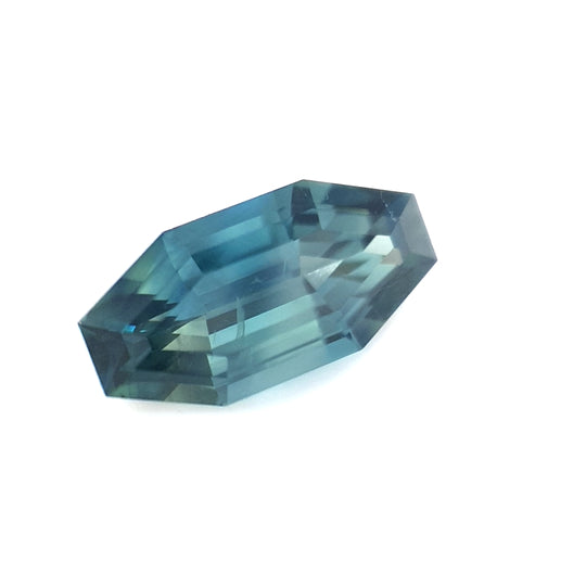 1.28ct Australian Sapphire, Blue, Teal - Octagon