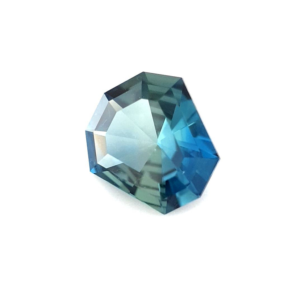 1.28ct Australian Sapphire, Blue, Teal - Fancy Cut