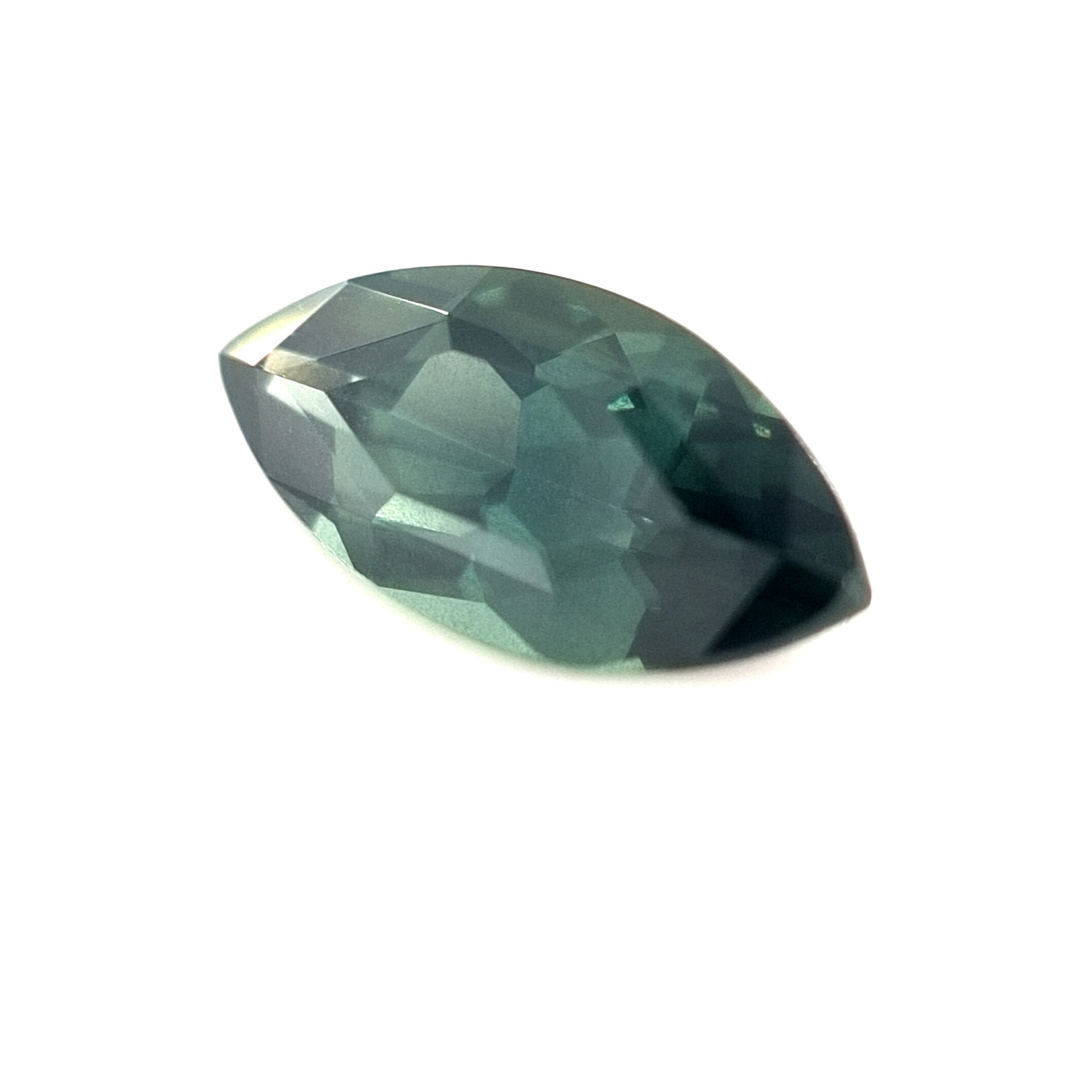 0.70ct Australian Sapphire, Green, Teal - Marquise