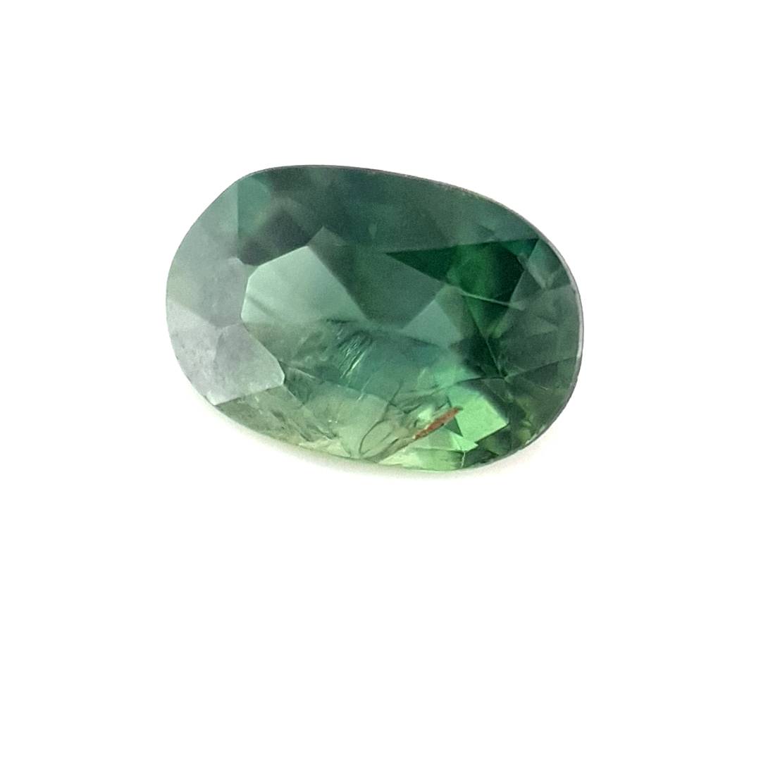 0.77ct Australian Sapphire, Parti, Green, Blue - Oval