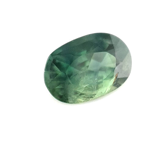 0.77ct Australian Sapphire, Parti, Green, Blue - Oval