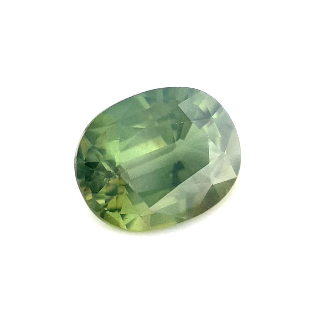 0.85ct Australian Sapphire, Green - Oval