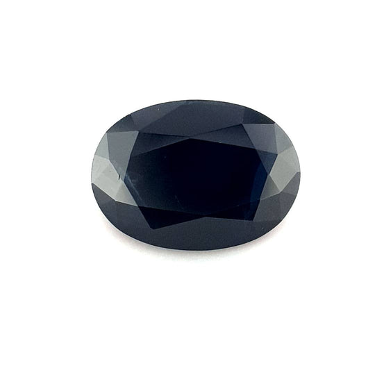 0.86ct Australian Sapphire, Blue, Black - Oval