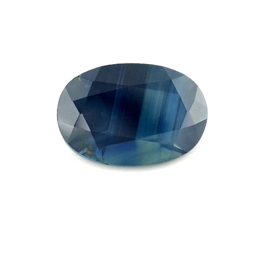 0.99ct Australian Sapphire, Blue, Black, Teal - Oval
