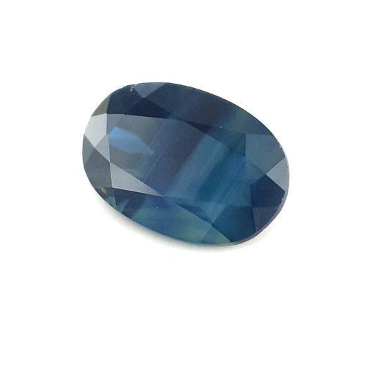 0.99ct Australian Sapphire, Blue, Black, Teal - Oval