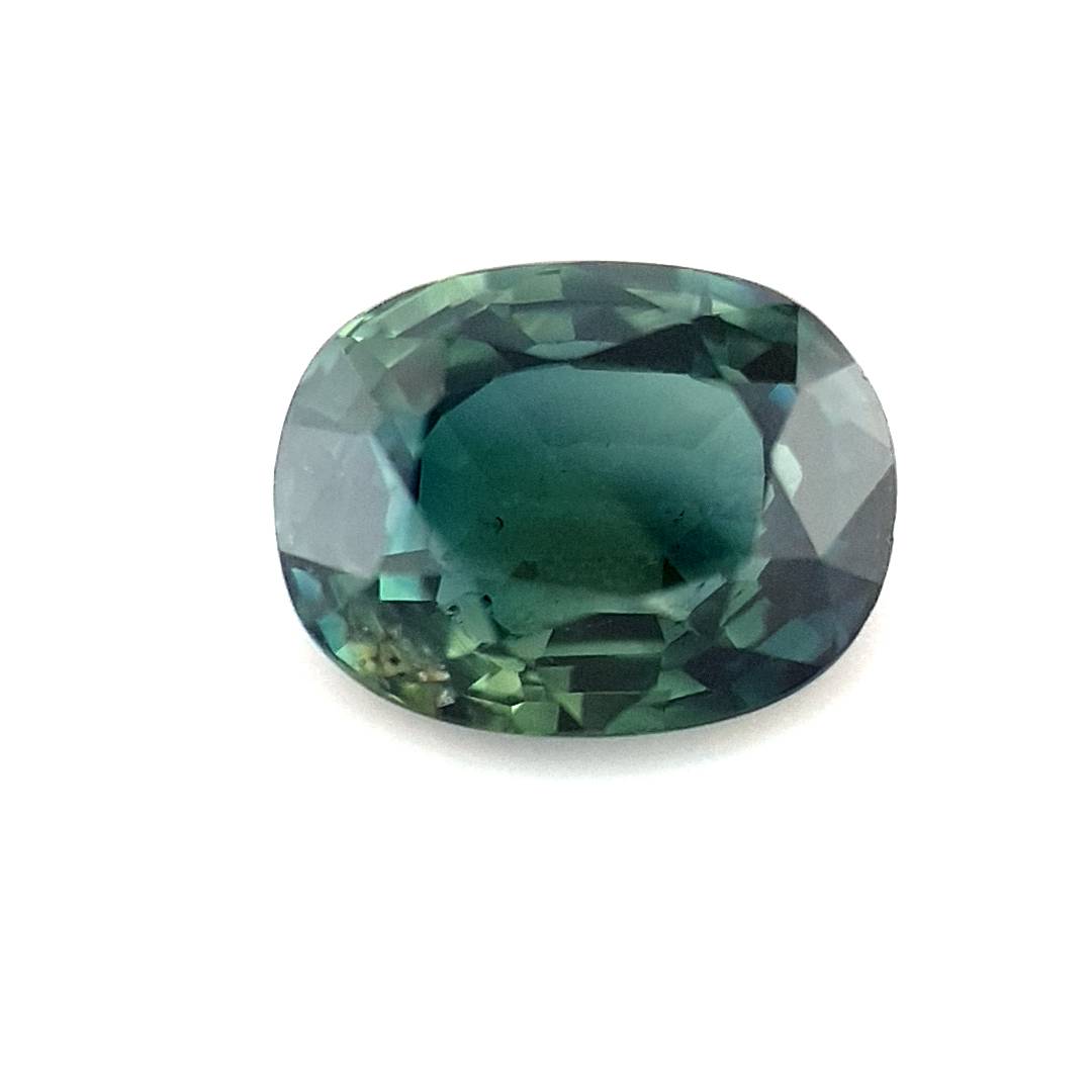 1.06ct Australian Sapphire, Parti, Blue, Teal, Yellow, Green - Oval