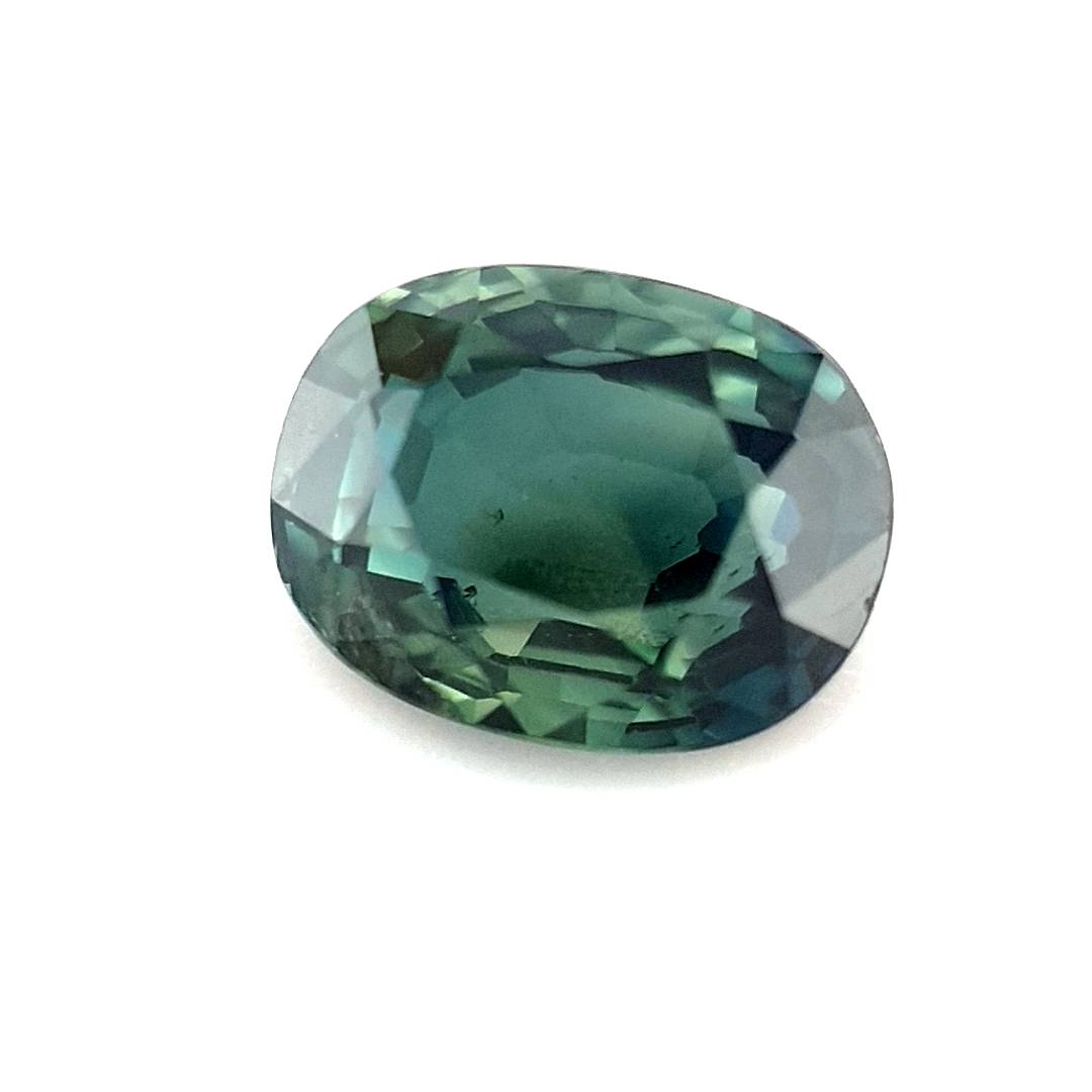 1.06ct Australian Sapphire, Parti, Blue, Teal, Yellow, Green - Oval