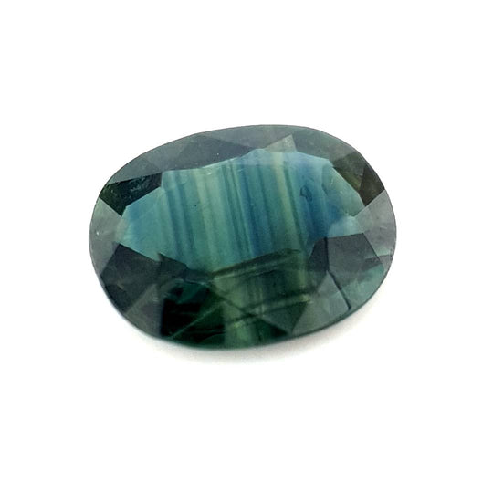 1.09ct Australian Sapphire, Parti, Green, Blue, Teal - Oval