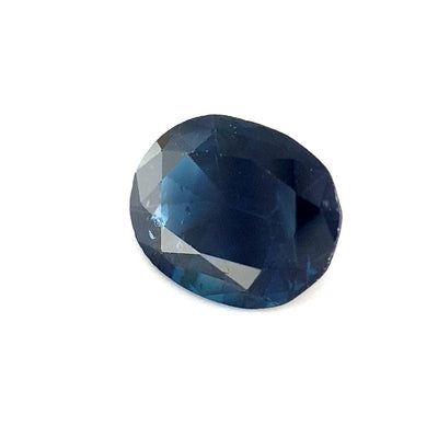 1.12ct Australian Sapphire, Blue, Black - Oval
