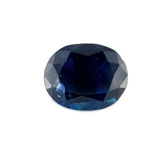 1.12ct Australian Sapphire, Blue, Black - Oval