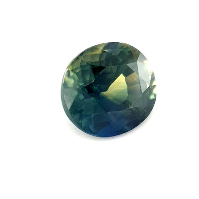 1.14ct Australian Sapphire, Parti, Blue, Green, Teal, Yellow - Oval