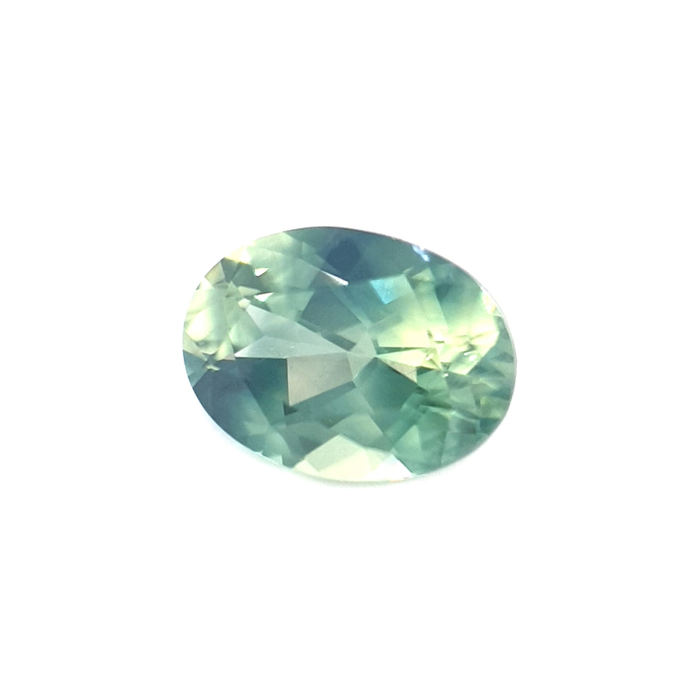 1.17ct Australian Sapphire, Parti, Blue, Green, Yellow, Teal - Oval
