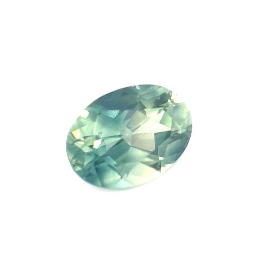 1.17ct Australian Sapphire, Parti, Blue, Green, Yellow, Teal - Oval
