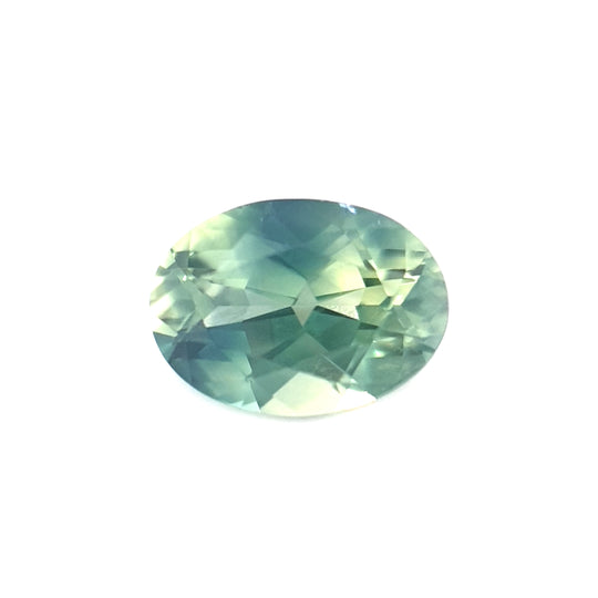 1.17ct Australian Sapphire, Parti, Blue, Green, Yellow, Teal - Oval