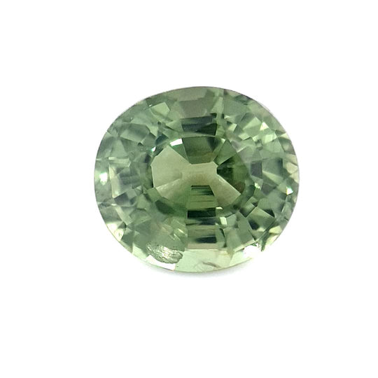1.18ct Australian Sapphire, Chartreuse, Green - Oval