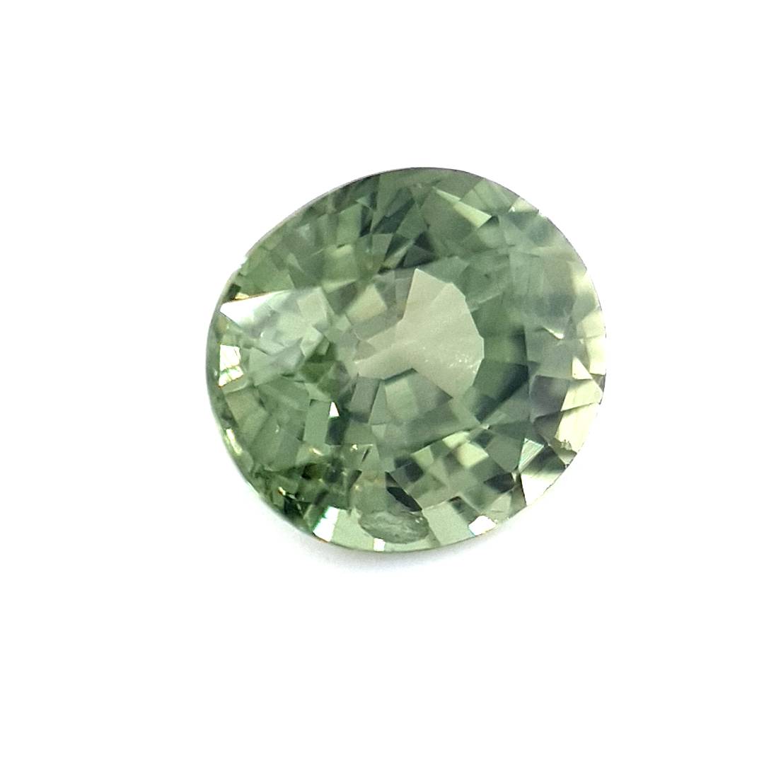 1.18ct Australian Sapphire, Chartreuse, Green - Oval