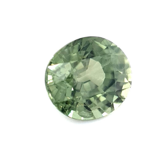 1.18ct Australian Sapphire, Chartreuse, Green - Oval