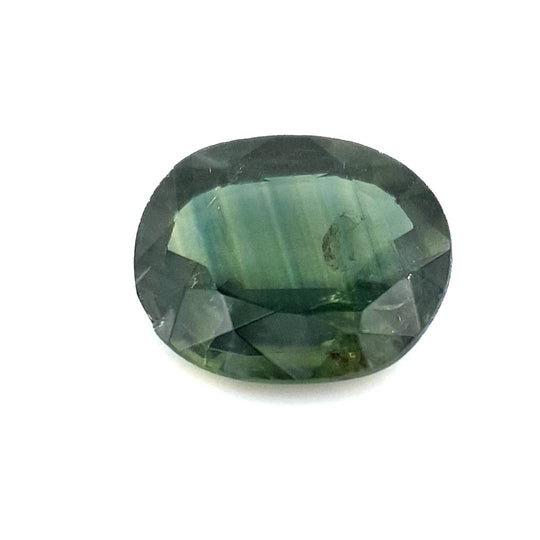 1.20ct Australian Sapphire, Parti, Green, Blue - Oval