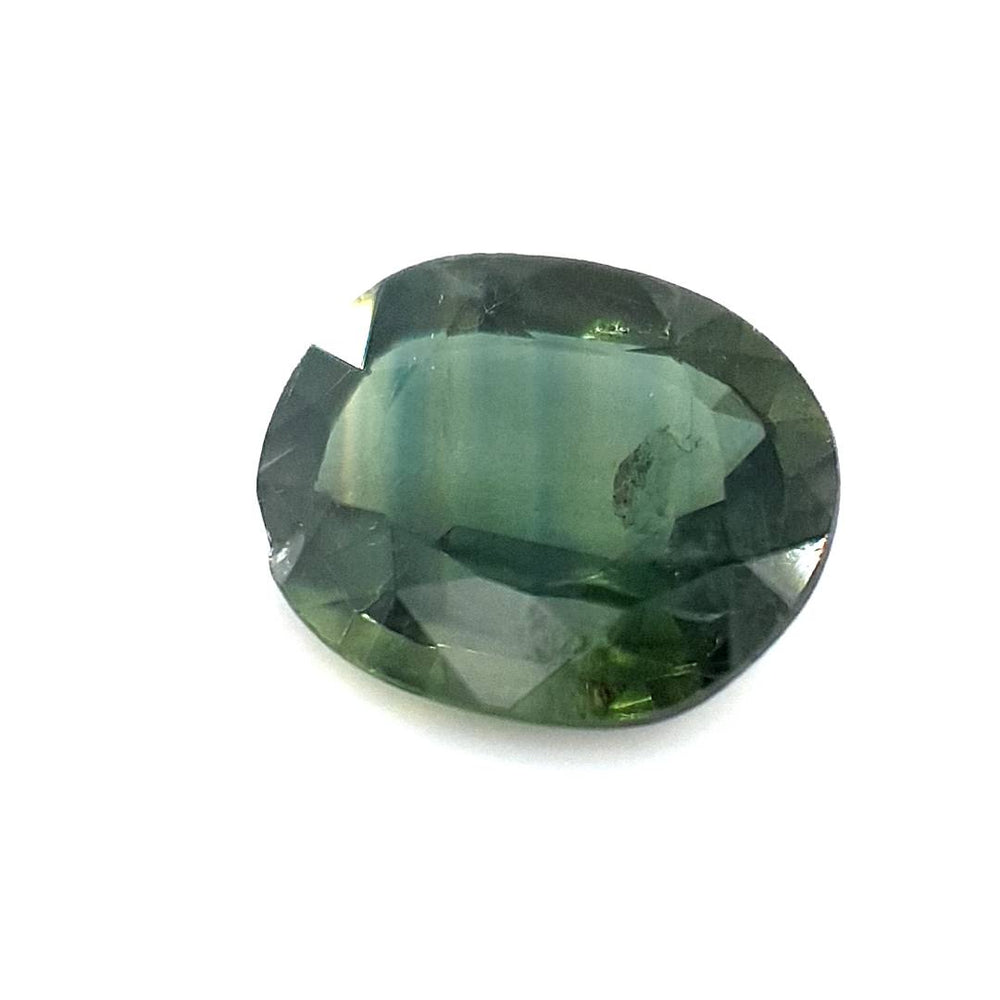 1.20ct Australian Sapphire, Parti, Green, Blue - Oval
