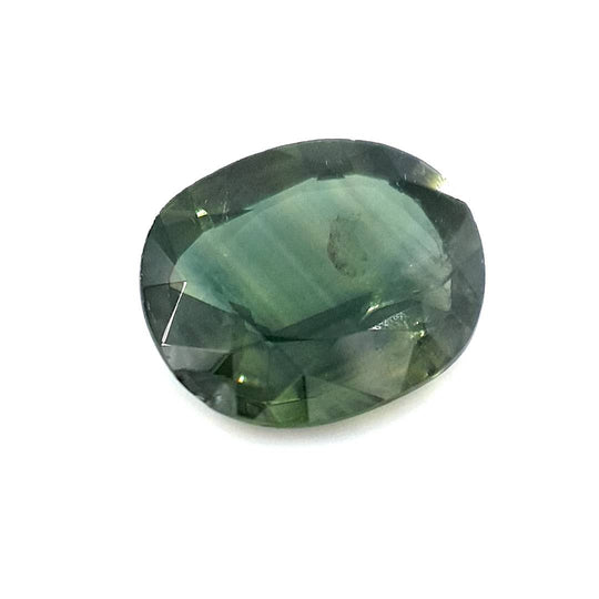 1.20ct Australian Sapphire, Parti, Green, Blue - Oval