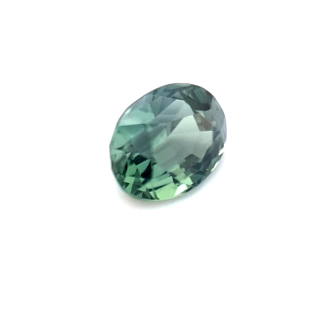 1.24ct Australian Sapphire, Blue, Teal, Green  - Oval Cut