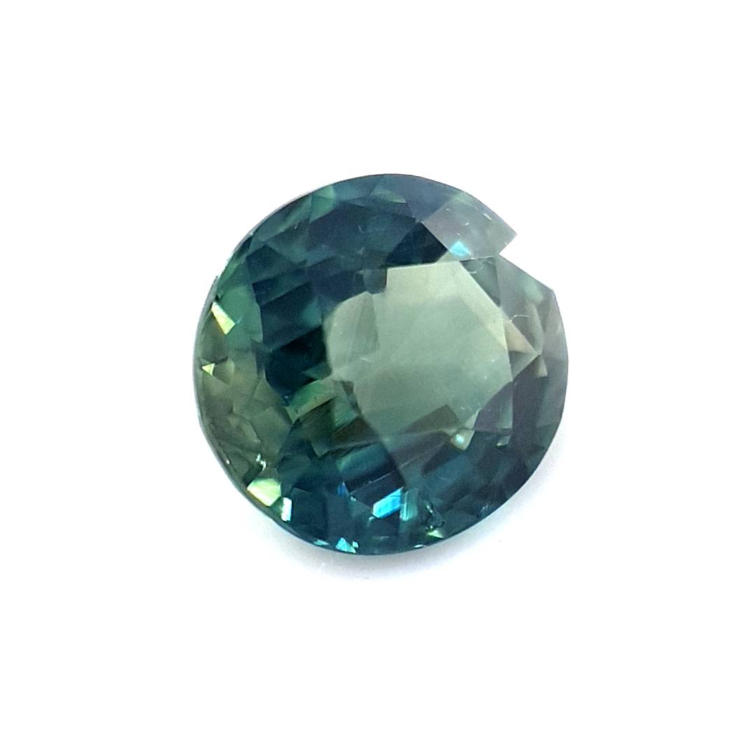 1.29ct Australian Sapphire, Parti, Blue, Green, Teal - Oval
